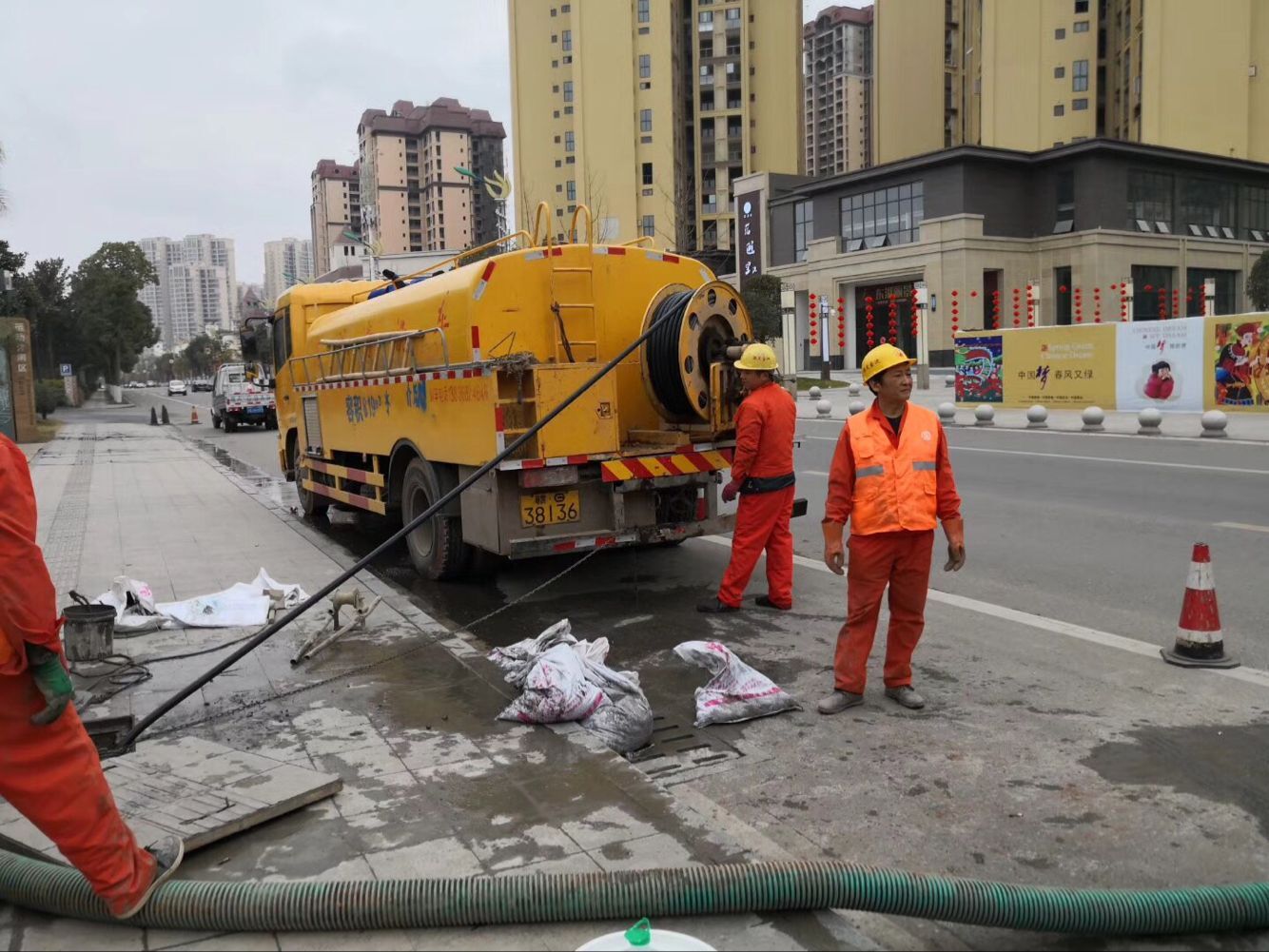 秦淮排污管道清淤-管道清洗